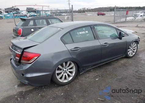 2013 Honda Civic Si z USA, uszkodzony, nr VIN 2HGFB6E50DH703113